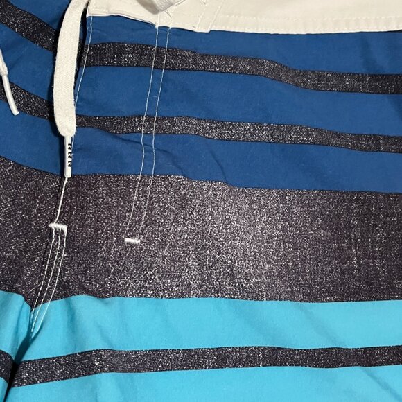 Billabong Recycler Series Platinum Stretch Blue White Striped Board Shorts Swim - Picture 4 of 8